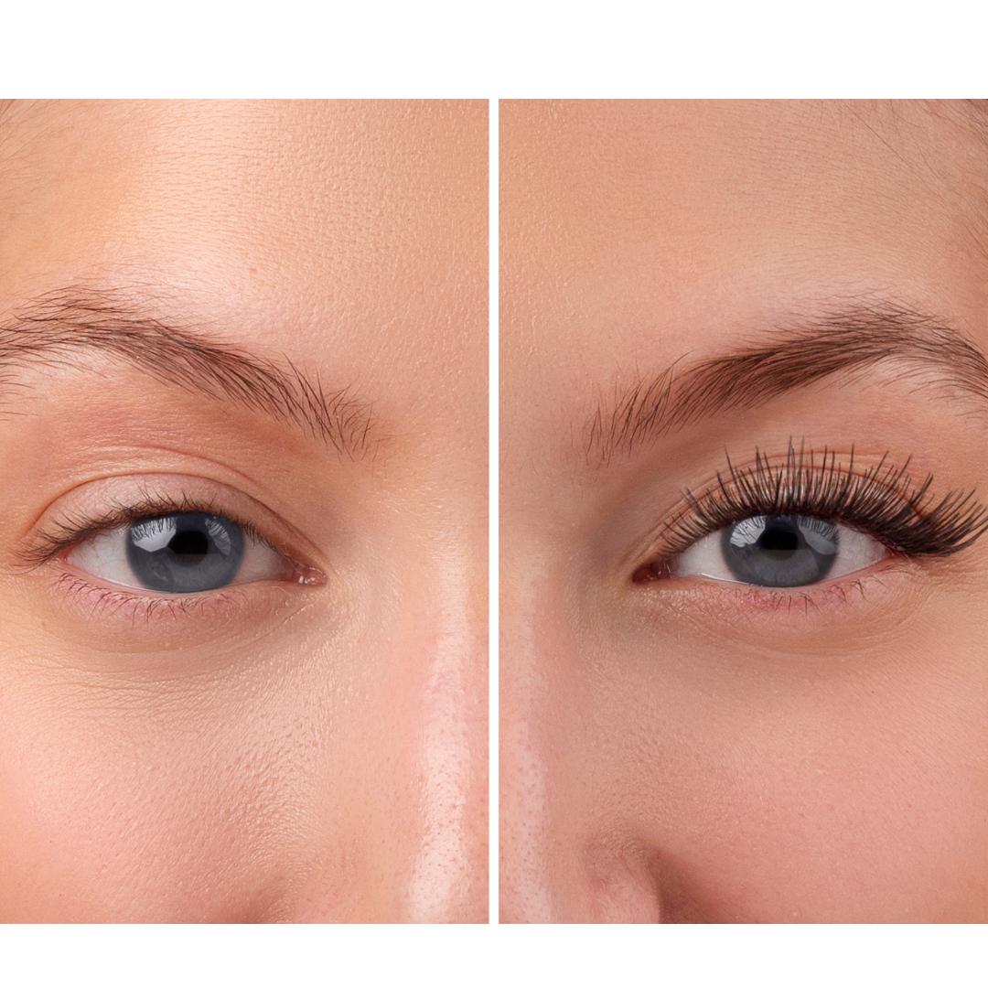 Eyelash enhancer serum HairOK before and after